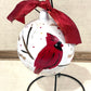 Cardinal Porcelain Ornament