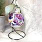 Purple Floral Porcelain Ornament