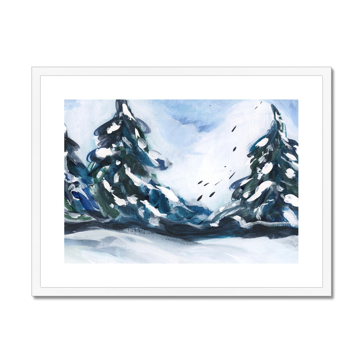 Evergreen Serenity Framed & Mounted Print