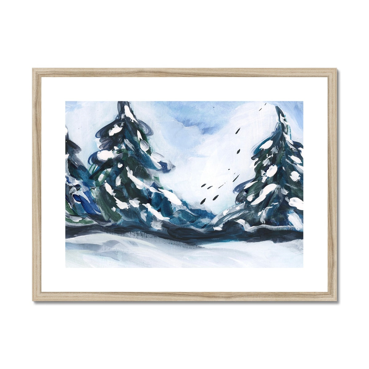 Evergreen Serenity Framed & Mounted Print