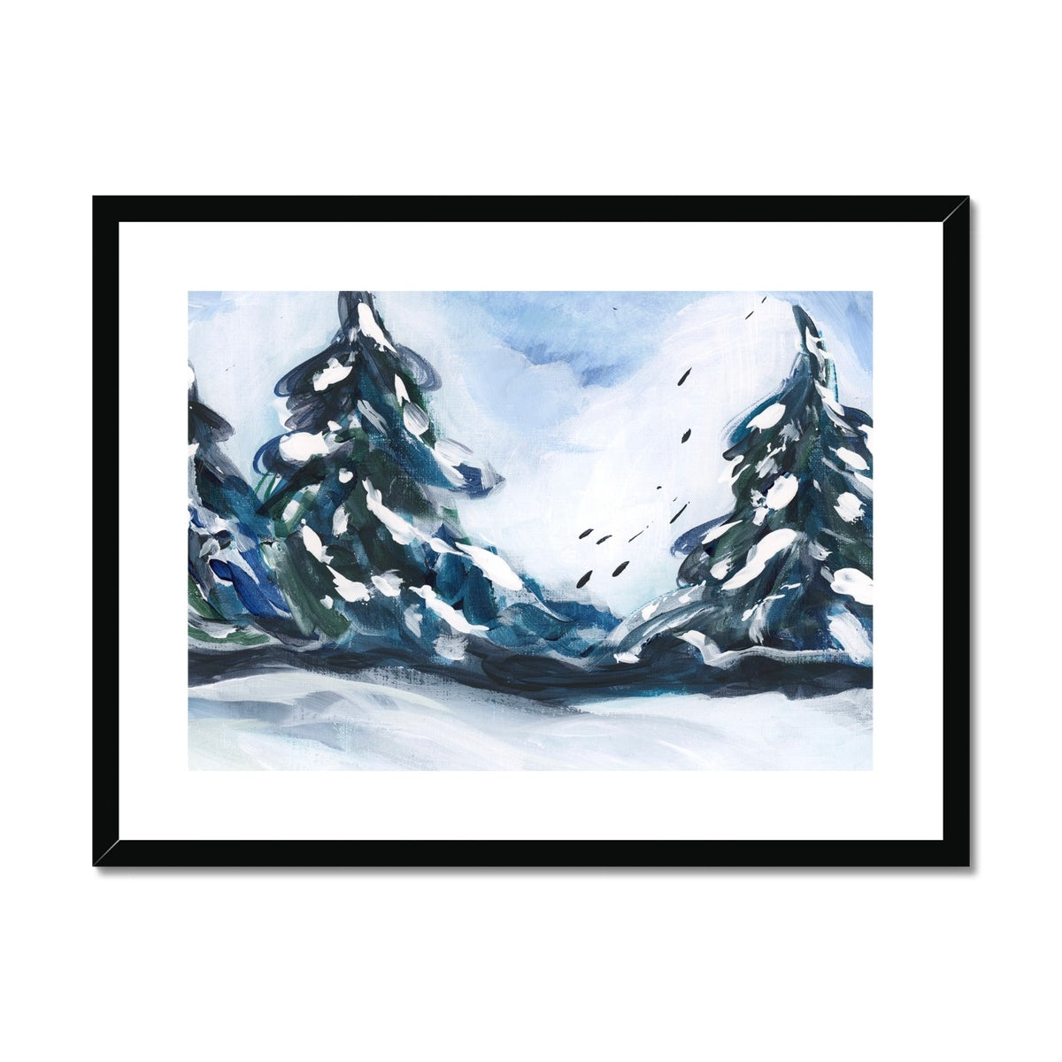 Evergreen Serenity Framed & Mounted Print